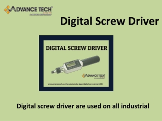 Get the best Digital screw driver in Delhi