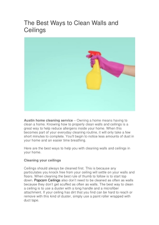 Austin Home Cleaning Service-Bates Cleaning