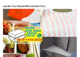 Jual Box Nasi Murah Ö819·1144·2625[wa]