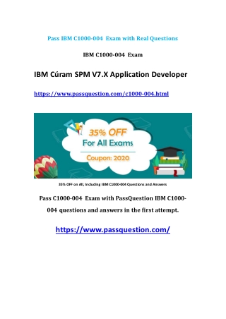 2020 Real C1000-004 IBM Questions V8.02 | PassQuestion 35% OFF