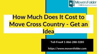 How Much Does it Cost to Move Cross Country - Get Estimates