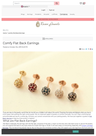 Comfy Flat Back Earrings