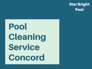 Pool Cleaning Service Concord