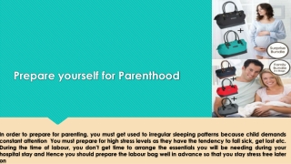 Prepare yourself for Parenthood