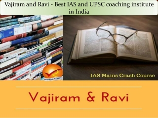 Vajiram and Ravi: Best IAS and UPSC coaching institute in India