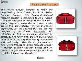 Personal bags