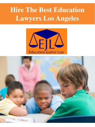 Hire The Best Education Lawyers Los Angeles