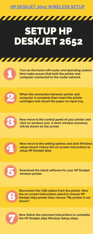 Steps to Setup HP Deskjet 2652