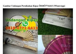 Gambar Undangan Pernikahan Kipas 081807716413[wa]