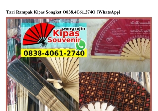 Tari Rampak Kipas Songket 083840612740[wa]