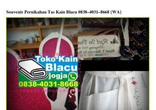 Souvenir Pernikahan Tas Kain Blacu O838.4O31.8668[wa]