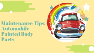 Best Maintenance Tips For Automated Car Paint!!