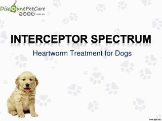 Interceptor Spectrum: Monthly Heartworm Treatment for Dogs