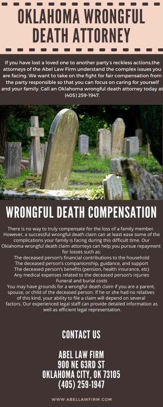 Oklahoma Wrongful Death Attorney