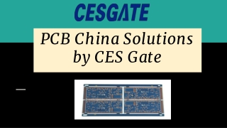 PCB China Solutions by Cesgate