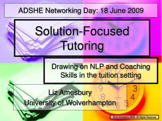 Solution-Focused Tutoring