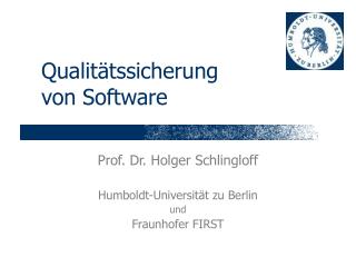 Qualitätssicherung von Software