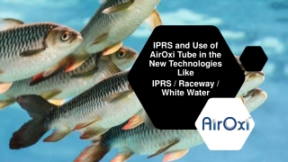 IPRS and Use of AirOxi Tube in the New Technologies Like IPRS / Raceway / White Water