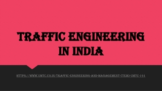 Traffic engineering in India