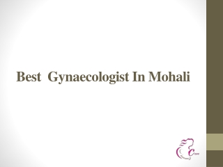 Best Gynaecologist in Mohali