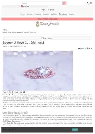 Beauty of Rose Cut Diamond