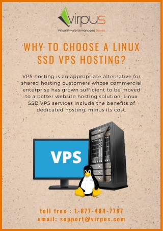 Why to Choose a Linux SSD VPS Hosting?