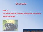 GLUCOZO