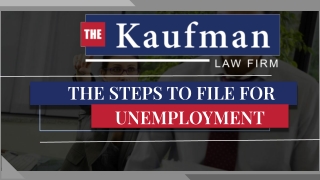 The Steps To File For Unemployment