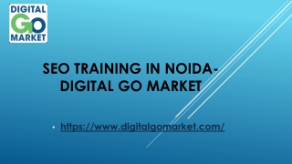 SEO Training in Noida-Digital Go Market