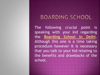 Boarding school in delhi