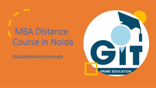 MBA Distance Course in Noida