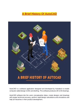 A Brief Overview of the History of AutoCAD