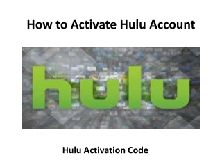 How to get hulu activation code