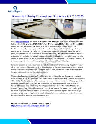 Boswellia Industry Forecast and Size Analysis 2018-2025