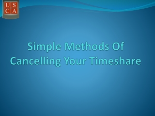 Here's How To Cancel Your Timeshare Contract