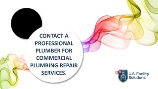 Contact A Professional Plumber for Commercial Plumbing Repair Services
