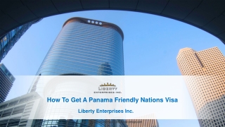 Introduction to the Panama Friendly Nations Visa
