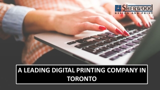 A Leading Digital Printing Company in Toronto