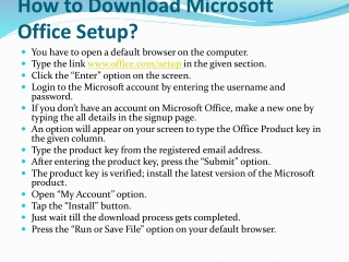 How to Download ,install and Activate microsoft office setup?