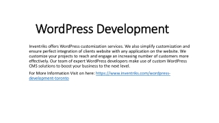 WordPress development Company in Toronto