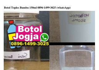 Botol Toples Bumbu 150ml O896 1499 3O25[wa]