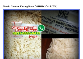 Desain Gambar Karung Beras O831–O863–O415[wa]