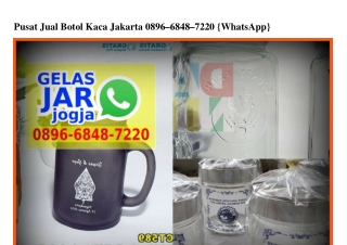 Pusat Jual Botol Kaca Jakarta 0896.6848.7220[wa]