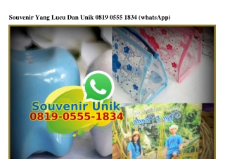 Souvenir Yang Lucu Dan Unik Ö819·Ö555·1834[wa]