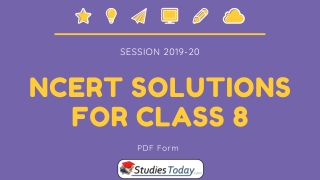 CBSE NCERT Solutions for Class 8 in PDF Form Session 2019-20