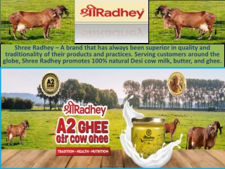 Pure A2 Gir Cow Ghee Buy Online - Best Quality | Shree Radhey