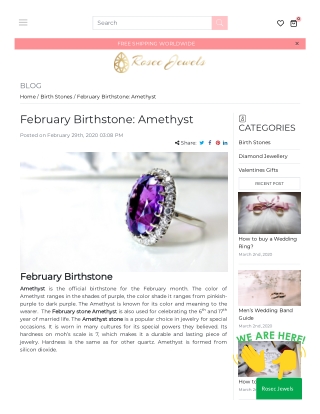 February Birthstone: Amethyst