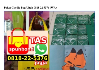 Paket Goodie Bag Ultah 0818•22•5376[wa]