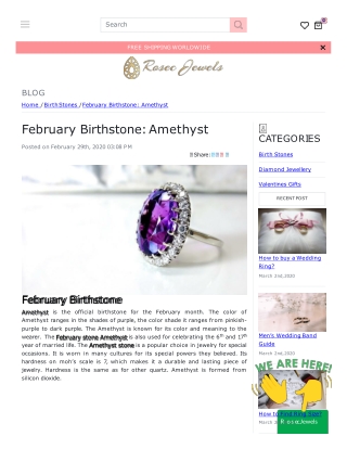 February Birthstone: Amethyst