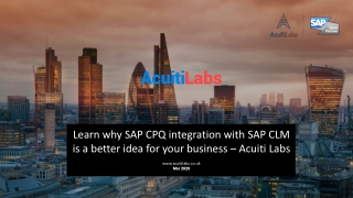 Learn why SAP CPQ integration with SAP CLM is a better idea for your business